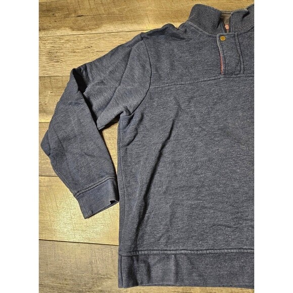 Orvis Signature Quarter-Zip Sweatshirt Dark Blue Size XL - Picture 3 of 10